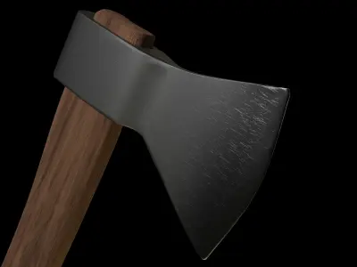 High Poly Axe 3D model