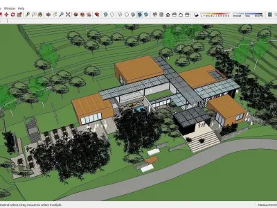 Sketchup Recreational Tourism building C2 3D model
