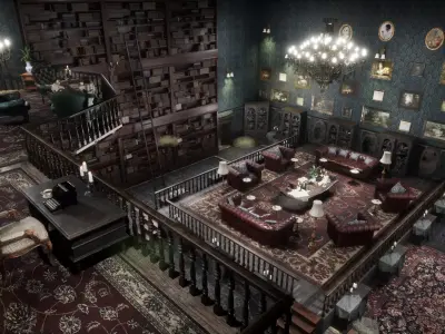 Ravenwood Manor  A Complete Gothic Victorian Mansion Experience 3D model