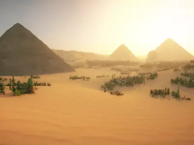  Egyptian Pyramids    Ancient Egypt 3D model
