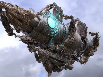 DR Strange airship 4  3D model