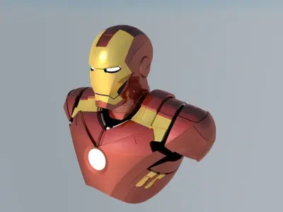 IRONMAN UPPER SUIT Free low-poly 3D model
