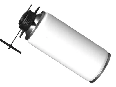 Polyurethane foam  with tube open mockup 3D model