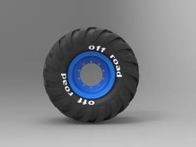 Offroad wheel 2 3D model
