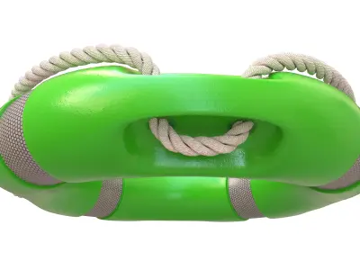 Lifebuoy Life Preserver Low-poly 3D model purchase