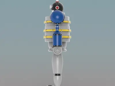 Robot 3D model by cosmicart