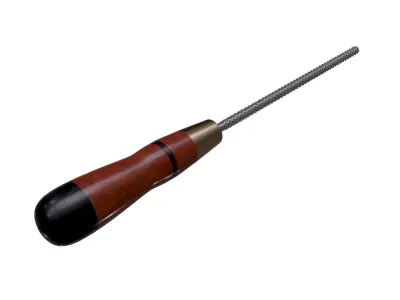 Round Rattail Wood Course Cut Rasp   3D model