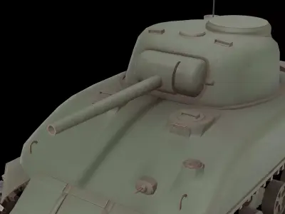 M4 Sherman tank Low-poly 3D model purchase