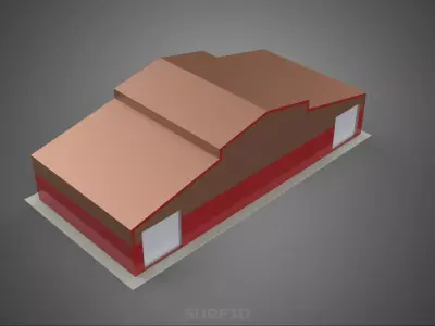 STORAGE FARM BARN SILO GRANARY SHED WAREHOUSE STOREHOUSE DEPOT 3D model