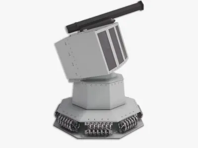 Rheinmetall Chaff decoy launcher 3D model