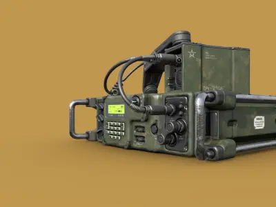 Military Radio Free 3D model