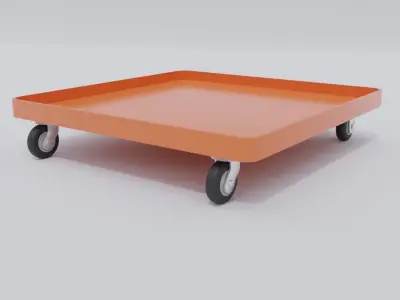 small handling cart for diorama 3D model