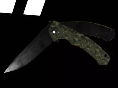 Folding Knife Low-poly 3D model buy