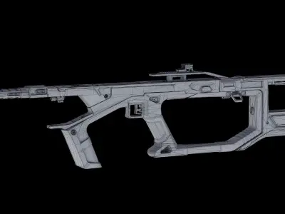 sci-fi gun Free 3D model