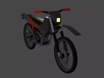 Dirt Bike Model Free low-poly 3D model