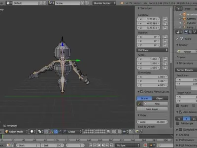 Sentinel robot - Musco Low-poly 3D model