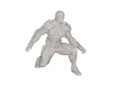 Superhero concept 3D model shop