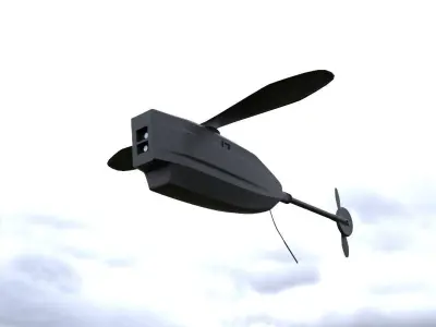 Black Hornet Nano UAV Micro Drone 3D model