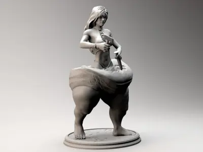 Fat to Fitness Girl 3D print model