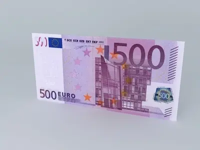500 Euro Note 3D model