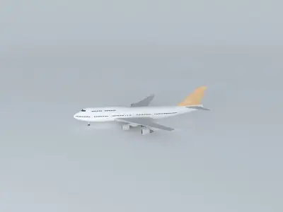 Airplane in Guarulhos Airport 3D model 12