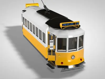 Trains Bondinho De Lisboa 3D model
