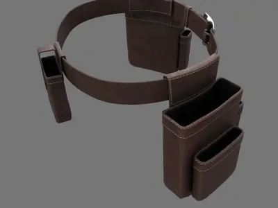Tool Belt Game Ready Low-poly 3D model
