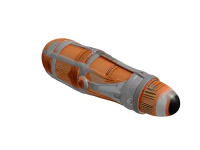 Cybernetic Eye Implant Isolated 3D model