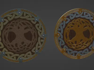 Viking Shield 3D model get