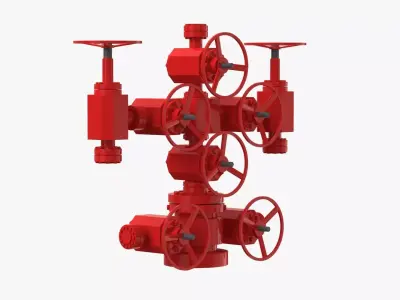Oil Wellhead 3D model