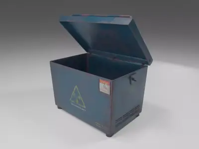 Garbage Container Trash  Low-poly 3D model