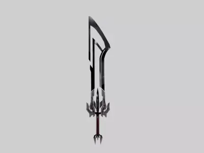 SWORD MODEL GAME READY ASSET Low-poly 3D model