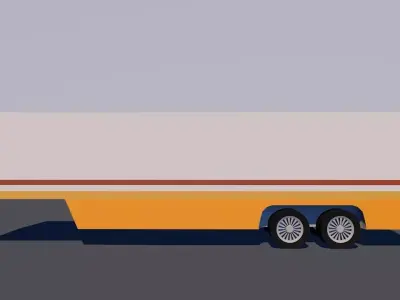Container trailer 3D model from CGTrader