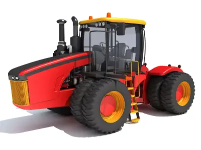 Versatile Wheeled Articulated Tractor 3D model
