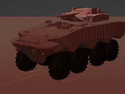 IDF Eitan equipped with 30mm gun 3D print model