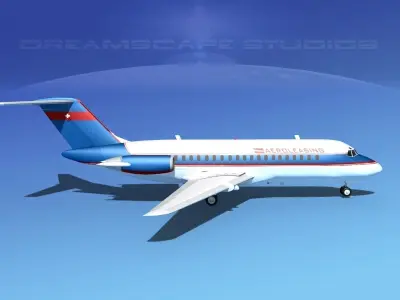 Douglas DC-9-15 AeroLeasing 3D model