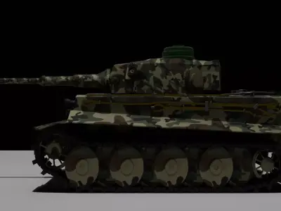 Military Tank Low-poly 3D model buy