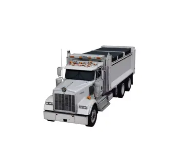 Kenworth W900 Retail Delivery Truck 3D Model 3D model