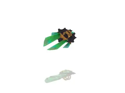 Crystal Battle-Gloves Low-poly 3D model