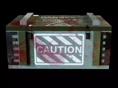 military box Free low-poly 3D model