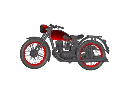 motorcycle IZH-49 3D model