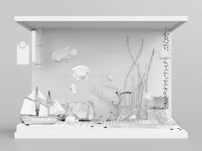 Aquarium 3D model purchase