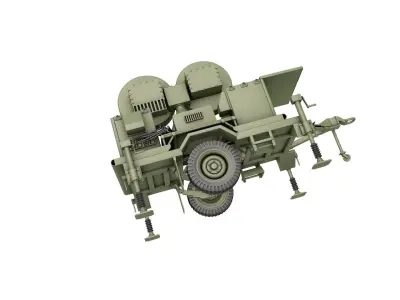 Radar AN MPQ 46 3D model