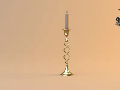 50S Twist Chandelier 3D model