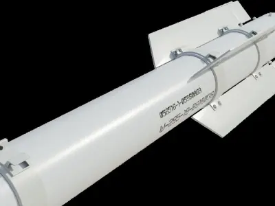 Military missile 3D model purchase