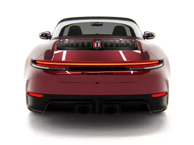 Porsche 911 Targa 4 GTS 2025 Low-poly 3D model