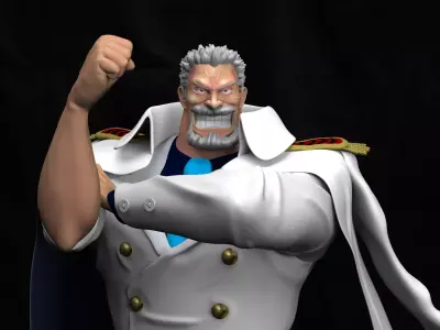 Monkey D Garp One Piece 3D print model
