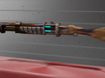 Sci-Fi Gun 3D model 24
