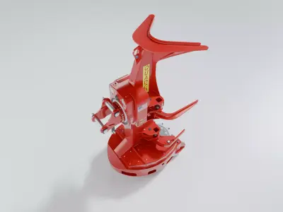 QUADCO 2900 Feller Buncher Head  3D Model Low-poly 3D model