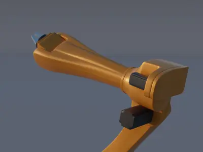 Industrial robot Low-poly 3D model buy